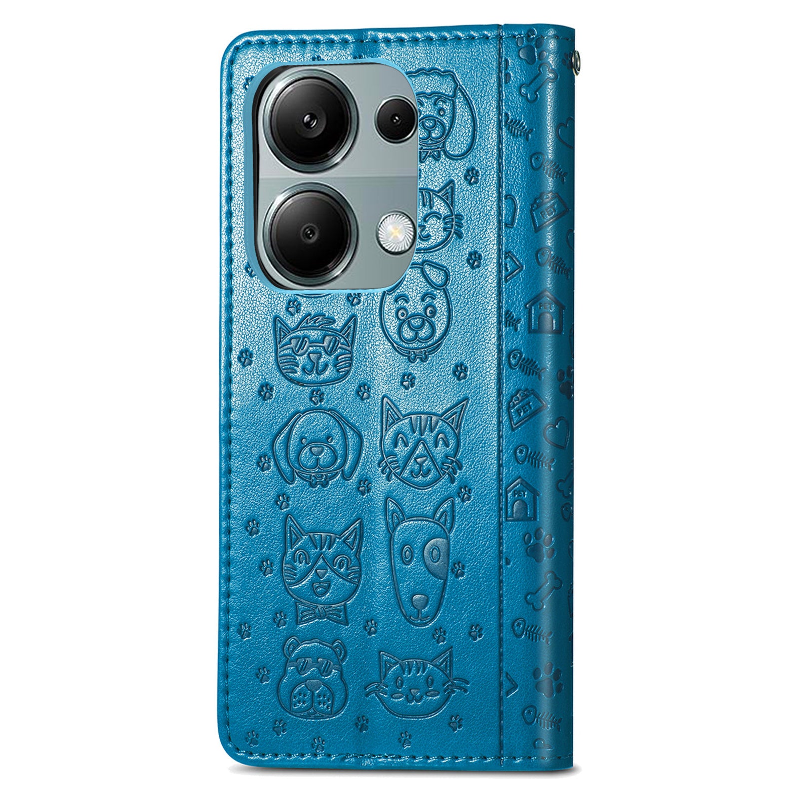 For Xiaomi Redmi Note 13 Pro 4G Phone Cover Imprinted PU Leather Wallet Stand Case