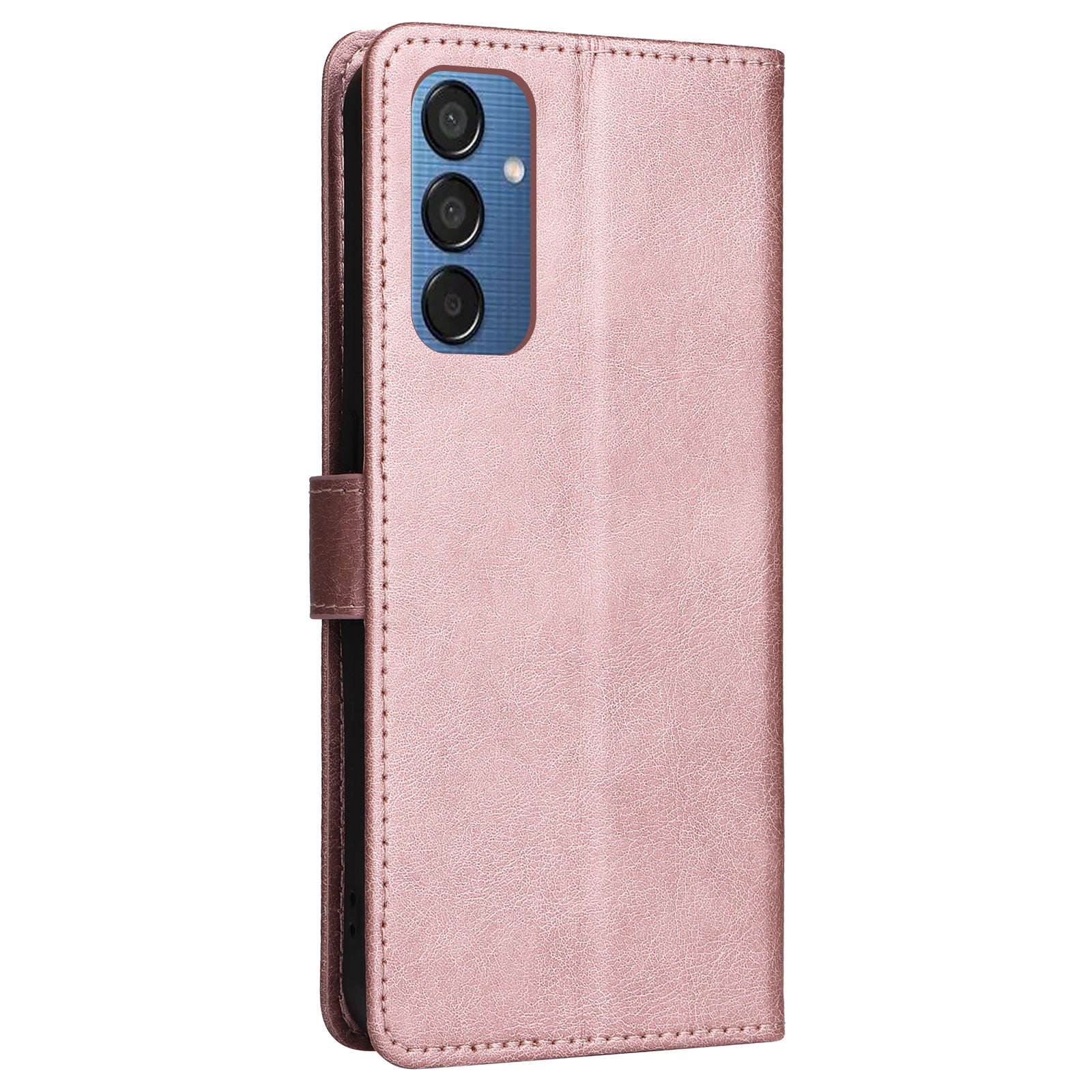 KT Leather Series-2 for Samsung Galaxy M15 5G Case Solid Color Leather Folio Phone Cover