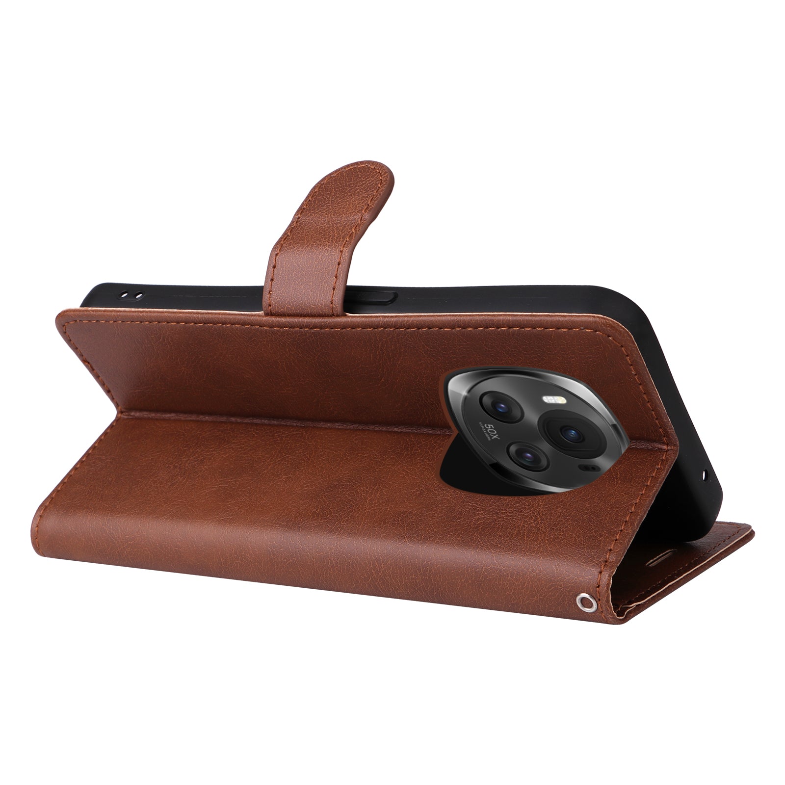 KT Leather Series-2 for Honor Magic6 5G Wallet Phone Case Solid Color Leather Flip Cover