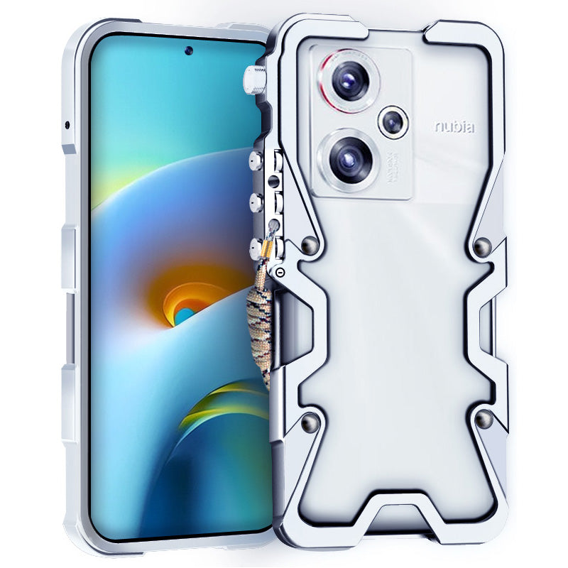 For ZTE nubia Z50 Case Mechanical Arm Aluminium Alloy Bump Proof Phone Cover
