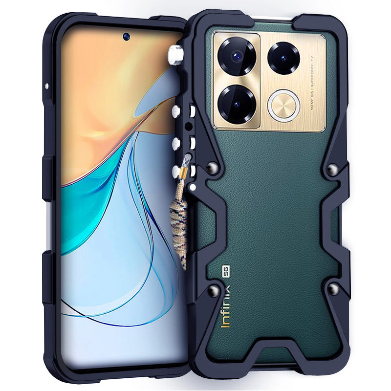 For Transsion Infinix Note 40 Pro+ Case Mechanical Arm Aluminium Alloy Heat Dissipation Smart Phone Cover