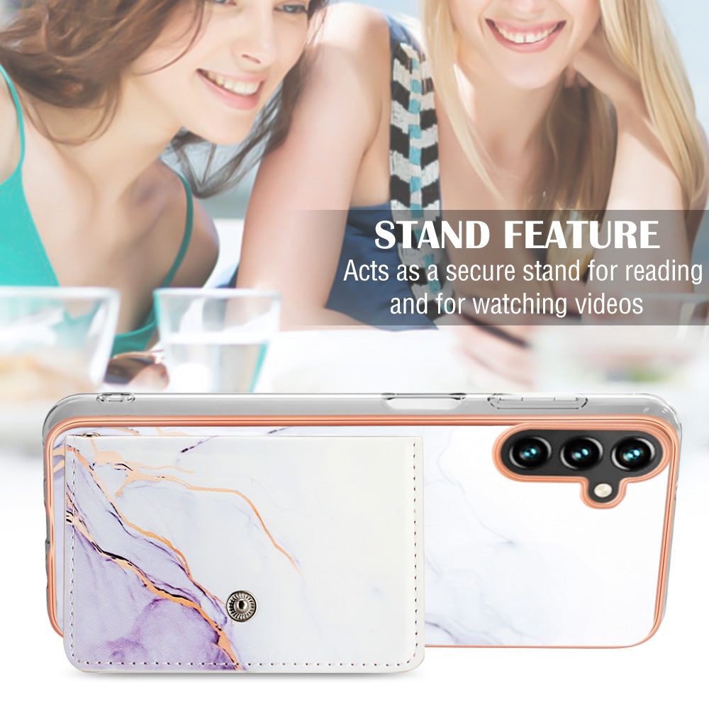 YB Leather Coating Series-9 for Samsung Galaxy A55 5G Scratch Resistant Leather+TPU Phone Cover