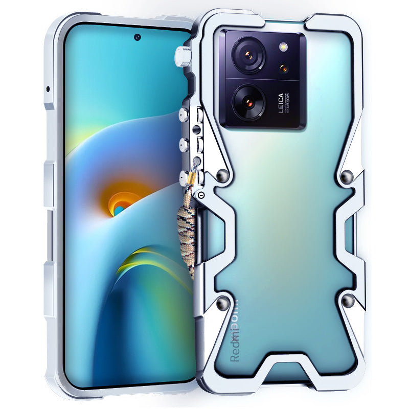 For Xiaomi 13T / 13T Pro / 13 Pro 5G / Redmi K60 Ultra Case Mechanical Arm Aluminium Alloy Dropproof Hard Phone Cover