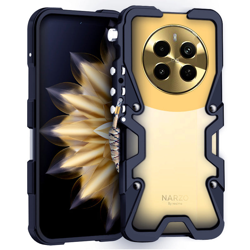 For Realme Narzo 70 Pro 5G Case Bump Proof Aluminium Alloy Phone Protector
