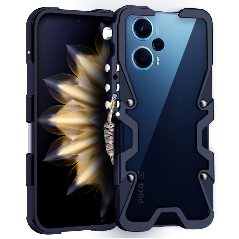 For Xiaomi Poco F5 5G / Redmi Note 12 Turbo Case Aluminium Alloy Heavy Duty Shockproof Cover