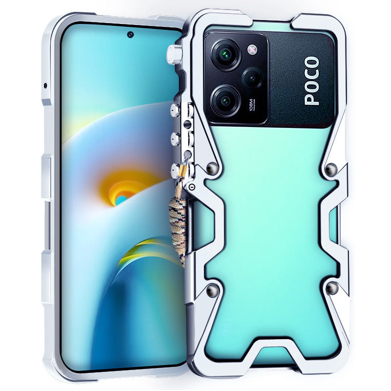 For Xiaomi Poco X5 Pro 5G / Redmi Note 12 Pro Speed 5G / Note 12 Pro 5G Case Rugged Aluminium Alloy Phone Cover