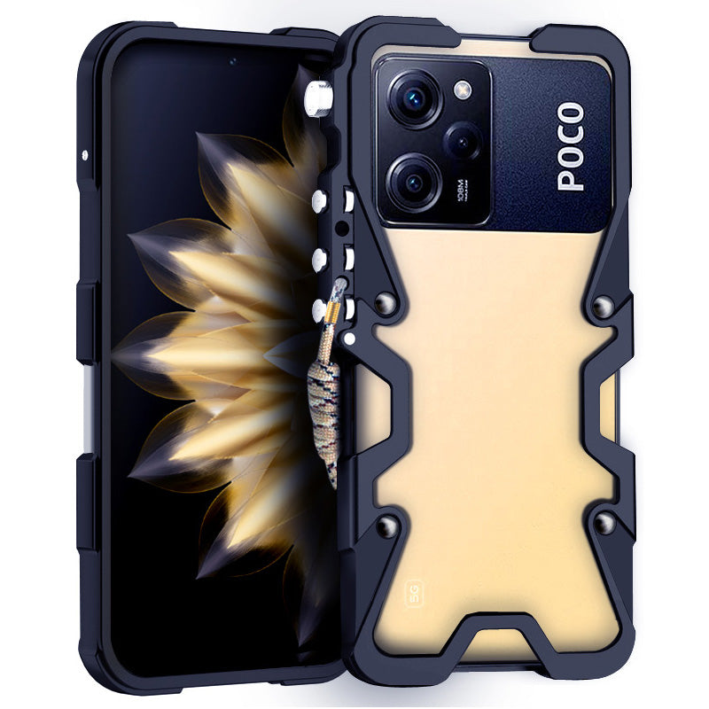 For Xiaomi Poco X5 Pro 5G / Redmi Note 12 Pro Speed 5G / Note 12 Pro 5G Case Rugged Aluminium Alloy Phone Cover