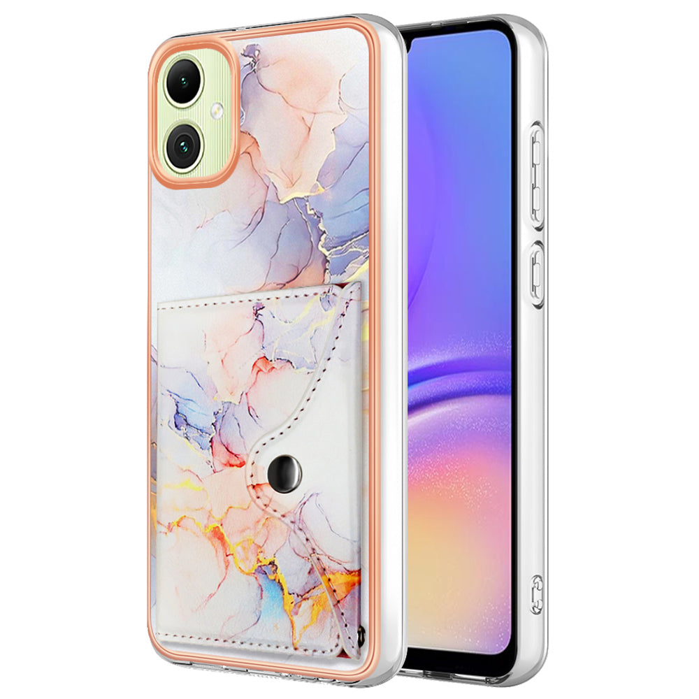 YB Leather Coating Series-9 for Samsung Galaxy A05 4G Case PU Leather+TPU Phone Cover with Card Bag