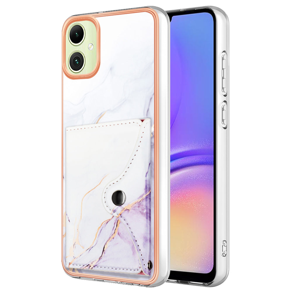 YB Leather Coating Series-9 for Samsung Galaxy A05 4G Case PU Leather+TPU Phone Cover with Card Bag