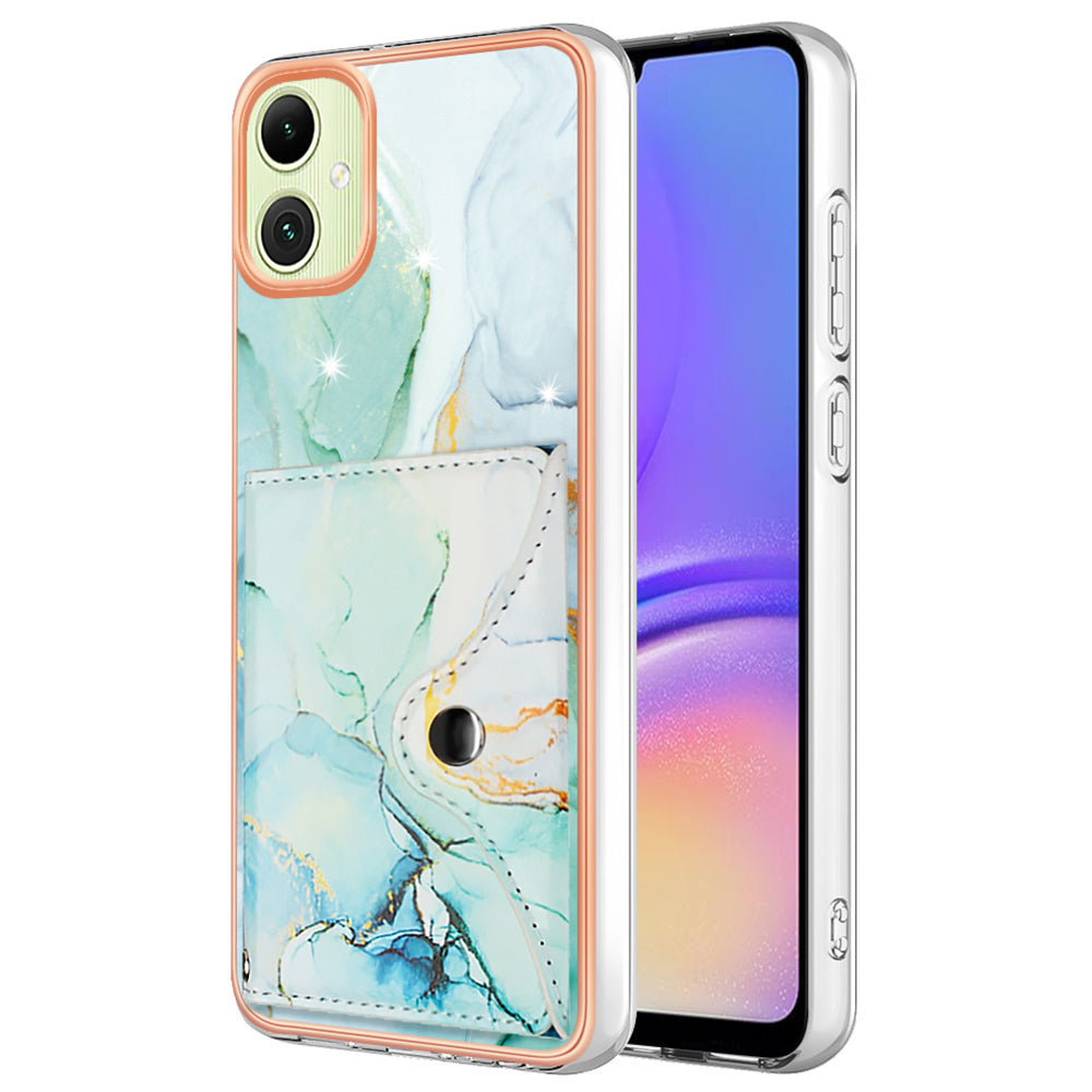YB Leather Coating Series-9 for Samsung Galaxy A05 4G Case PU Leather+TPU Phone Cover with Card Bag