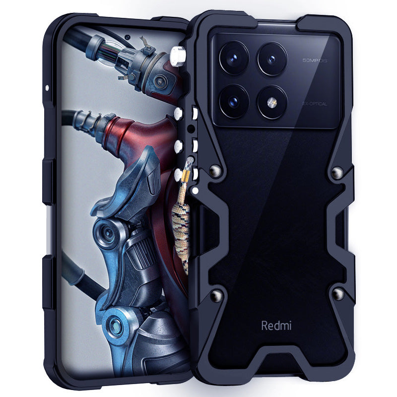 For Xiaomi Redmi K70 5G / K70E 5G / K70 Pro 5G / K70 Pro Champion Edition Case Mechanical Arm Drop-resistant Protective Shell