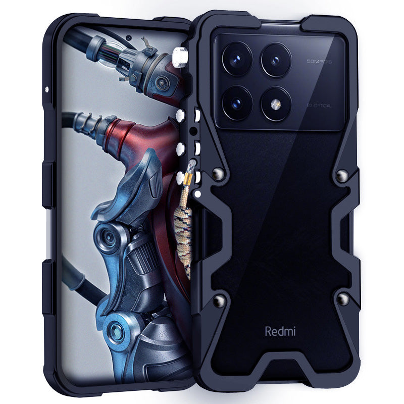 For Xiaomi Redmi K70 5G / K70E 5G / K70 Pro 5G / K70 Pro Champion Edition Case Mechanical Arm Drop-resistant Protective Shell
