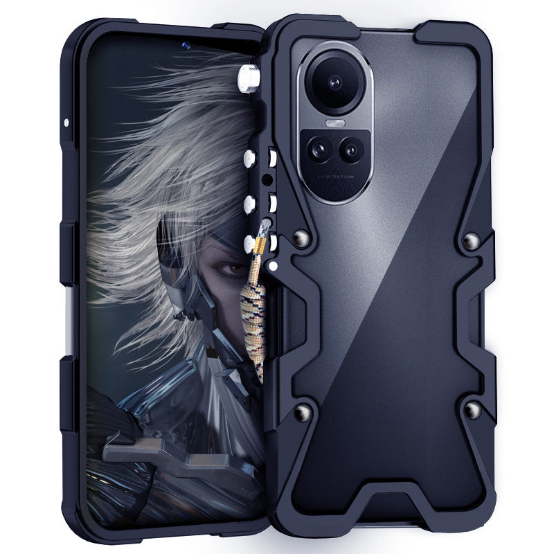For Oppo Reno10 5G (Global) / Reno10 Pro 5G (Global) Protective Case Aluminium Alloy Phone Cover
