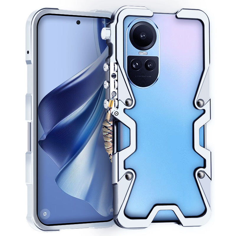 For Oppo Reno10 5G (Global) / Reno10 Pro 5G (Global) Protective Case Aluminium Alloy Phone Cover
