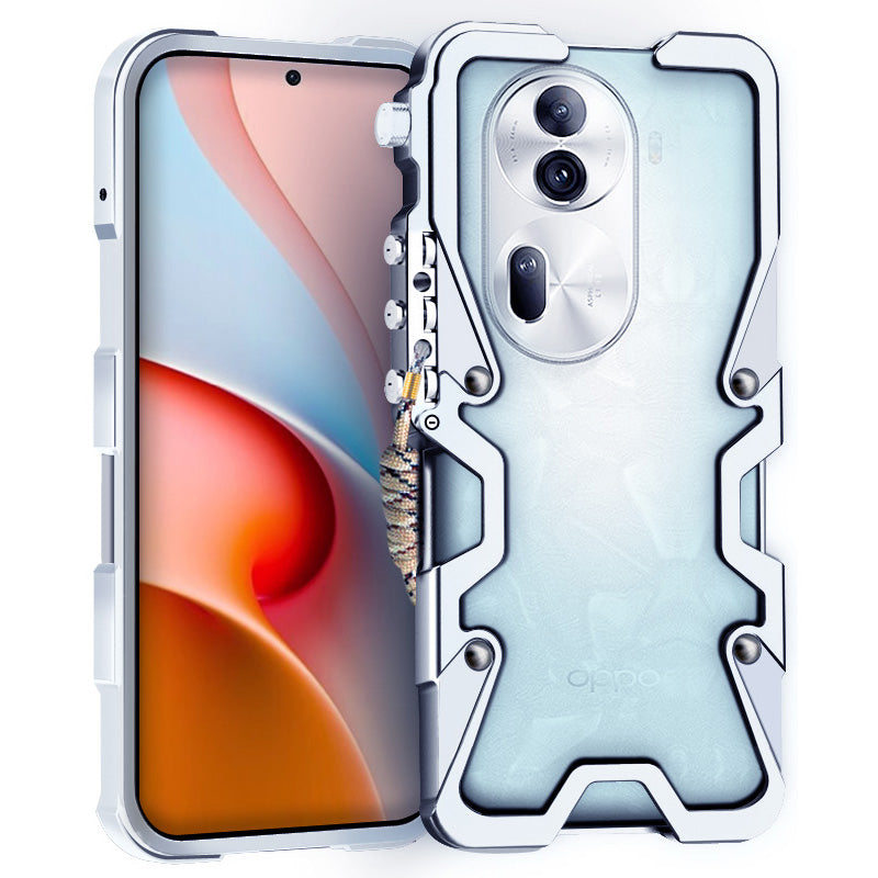 For Oppo Reno11 5G (Global) / Reno11 Pro 5G (Global) Case Aluminium Alloy Anti-Fall Cover