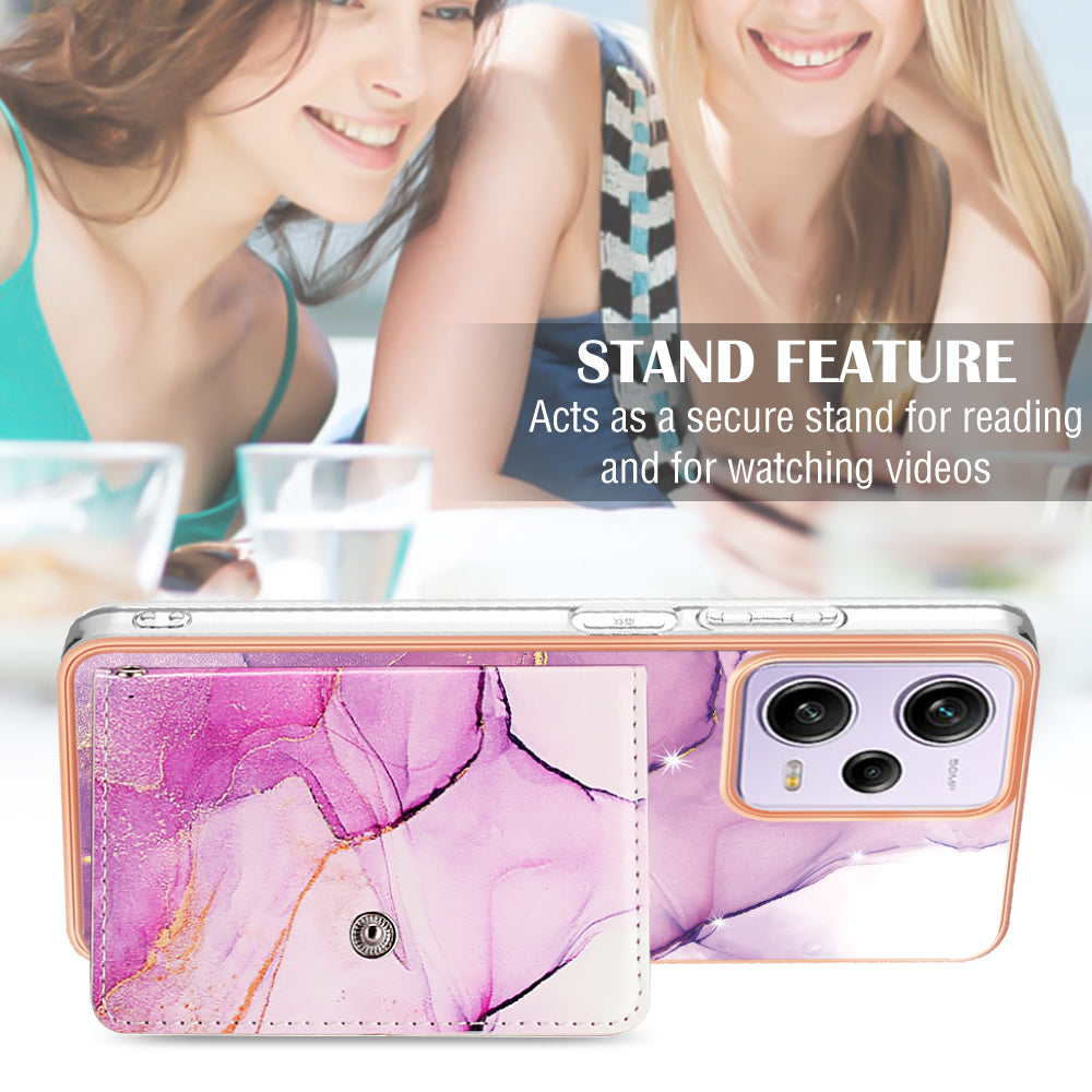 For Xiaomi Redmi Note 12 Pro 5G / Note 12 Pro Speed 5G / Poco X5 Pro 5G IMD Case with Card Holder
