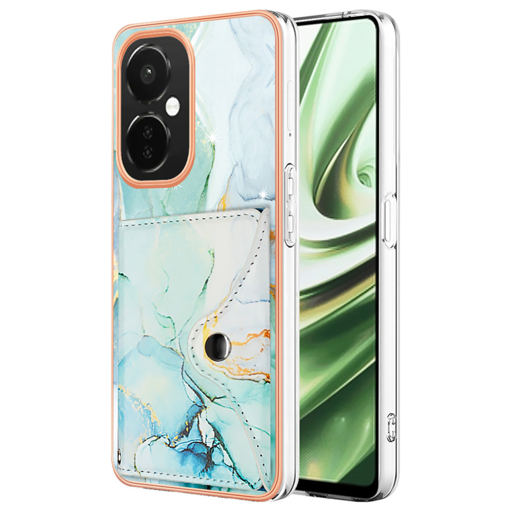 YB Leather Coating Series-9 for OnePlus Nord CE 3 Lite 5G / Nord N30 5G Kickstand Leather+TPU Phone Cover