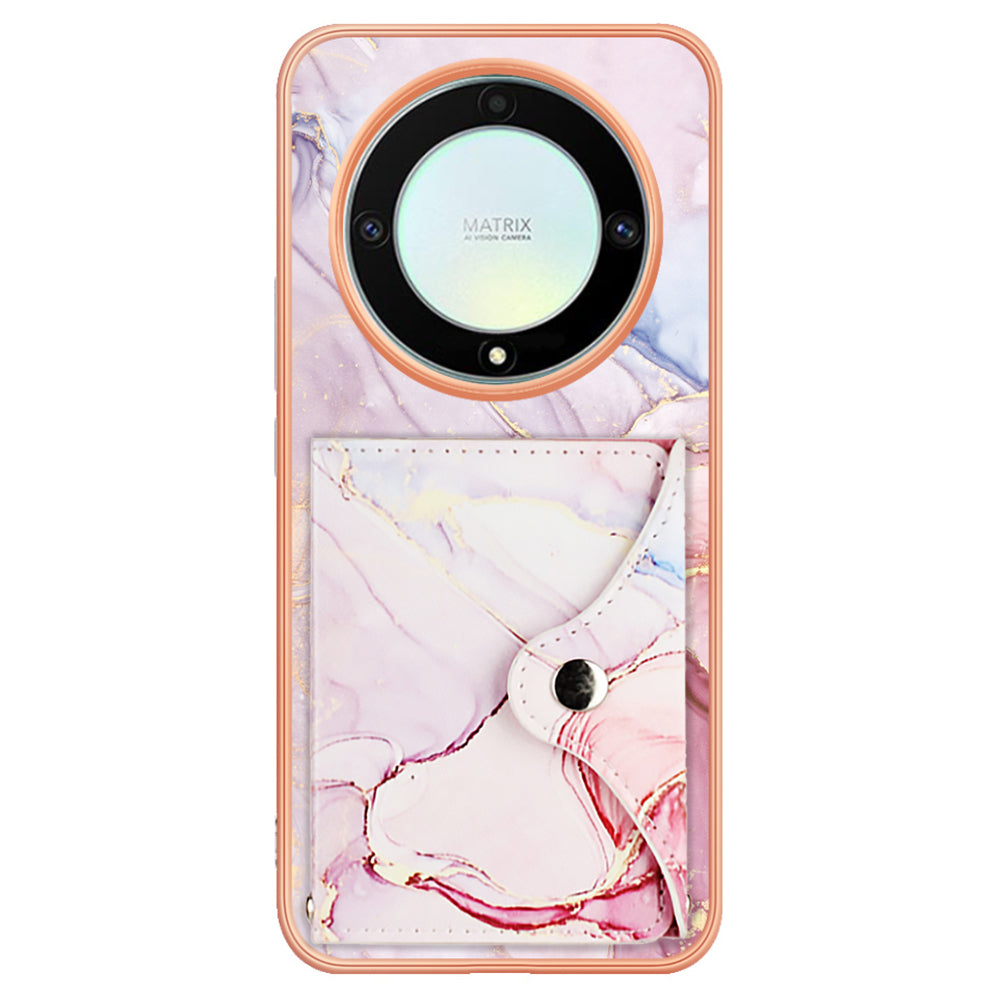 YB Leather Coating Series-9 for Honor X9a 5G / Magic5 Lite 5G / X50i 5G Case PU+TPU IMD Phone Cover