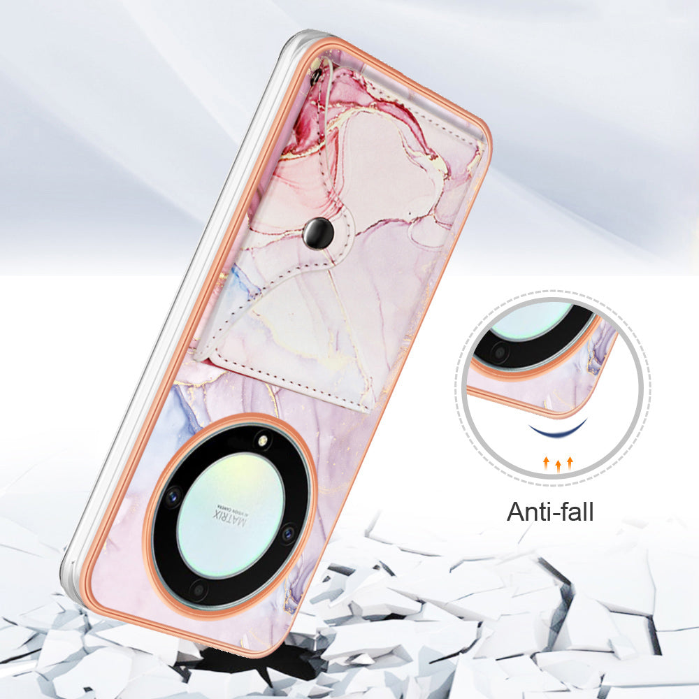 YB Leather Coating Series-9 for Honor X9a 5G / Magic5 Lite 5G / X50i 5G Case PU+TPU IMD Phone Cover