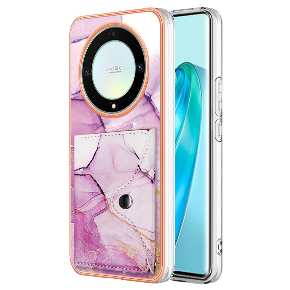 YB Leather Coating Series-9 for Honor X9a 5G / Magic5 Lite 5G / X50i 5G Case PU+TPU IMD Phone Cover