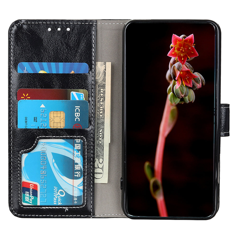 For Google Pixel 9 Pro Case Retro Style PU Leather+TPU Shockproof Phone Shell