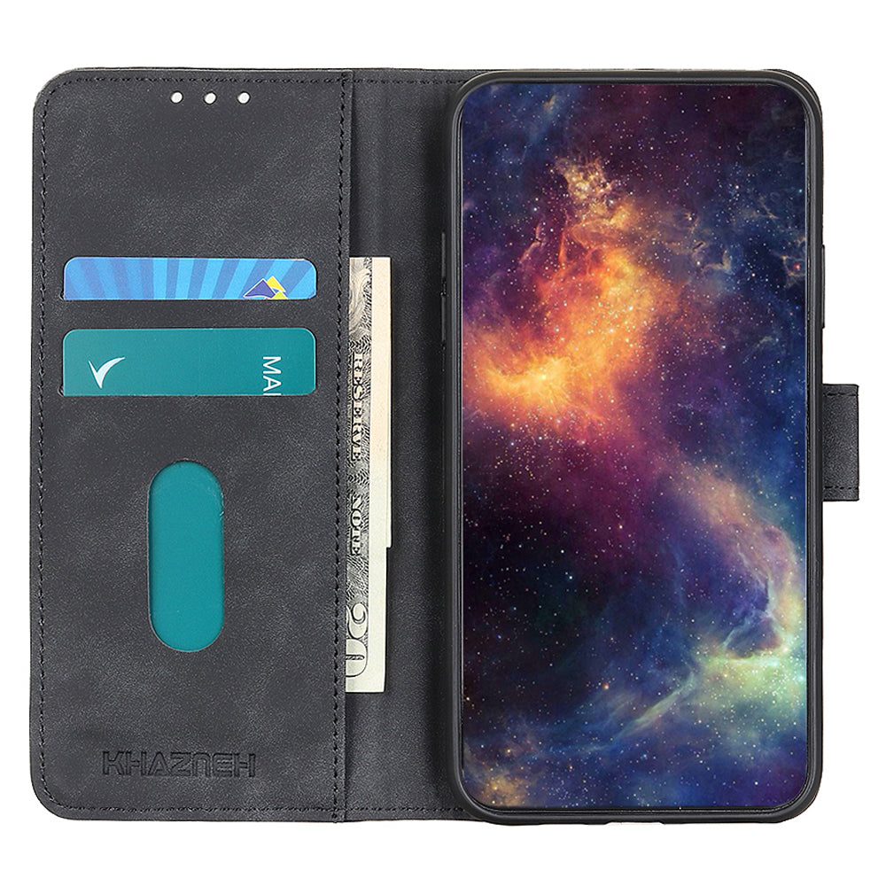 KHAZNEH For Google Pixel 9 Pro Case PU Leather Retro Design Wallet Phone Cover