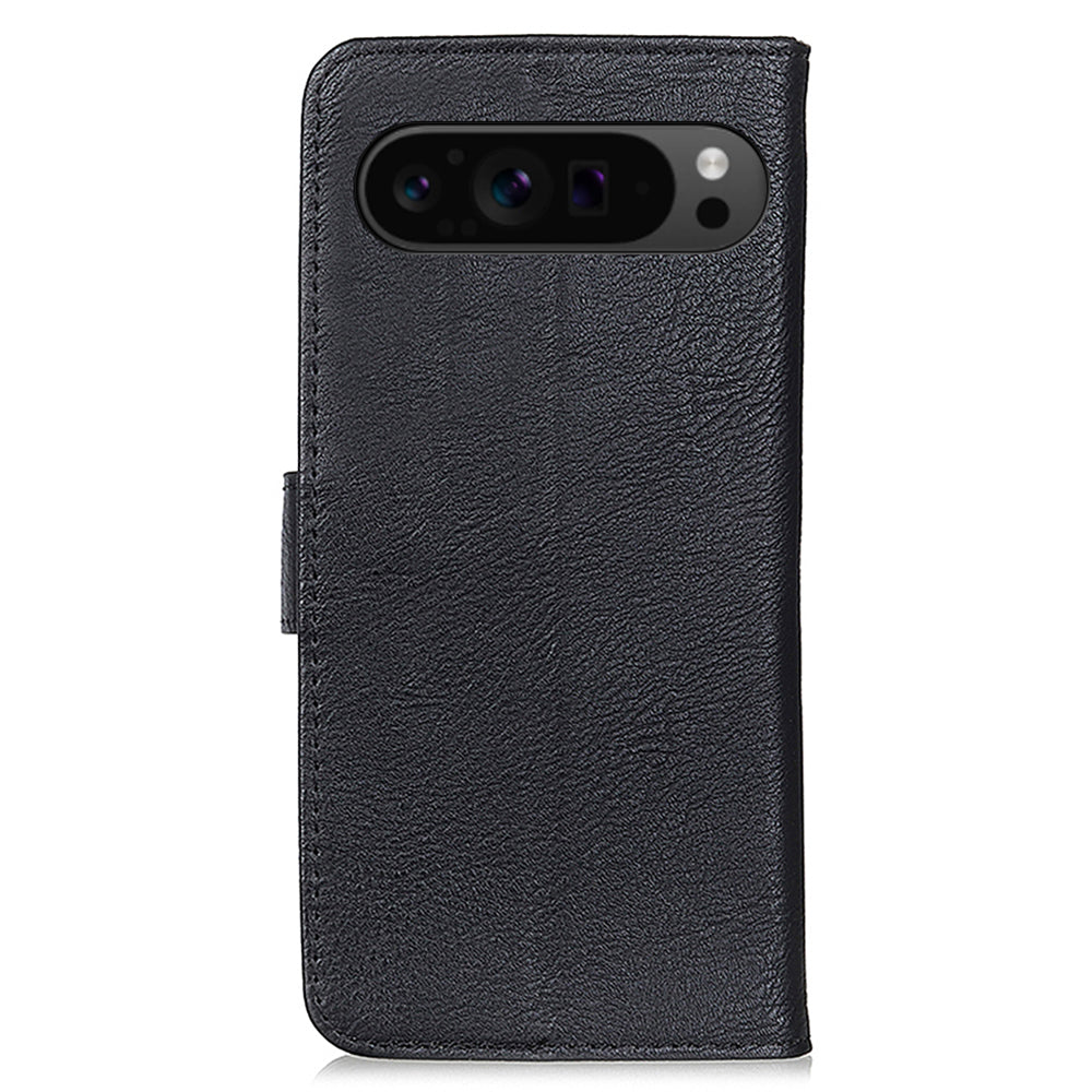 KHAZNEH For Google Pixel 9 Pro Wallet Case Cowhide Texture Phone Leather Cover