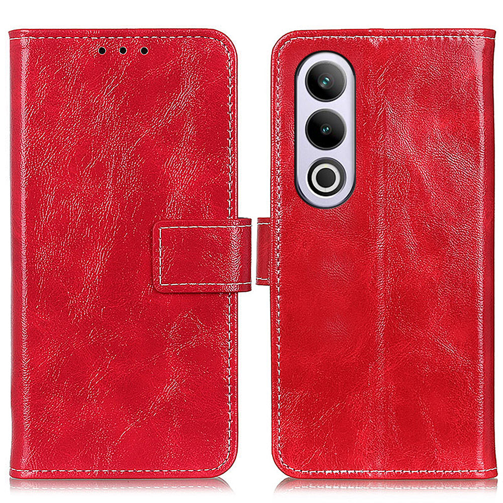 For OnePlus Nord CE4 5G / Ace 3V 5G Case Retro Style Shockproof PU Flip Phone Cover