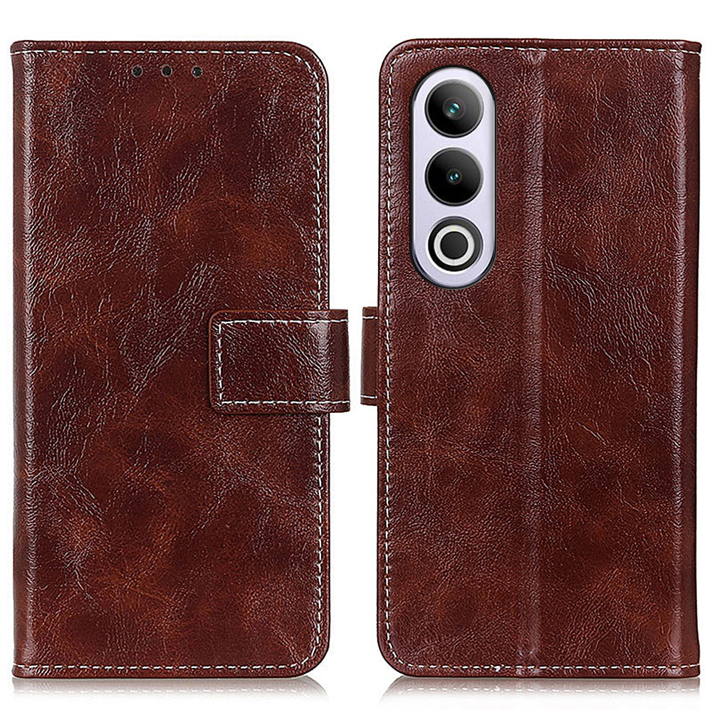 For OnePlus Nord CE4 5G / Ace 3V 5G Case Retro Style Shockproof PU Flip Phone Cover