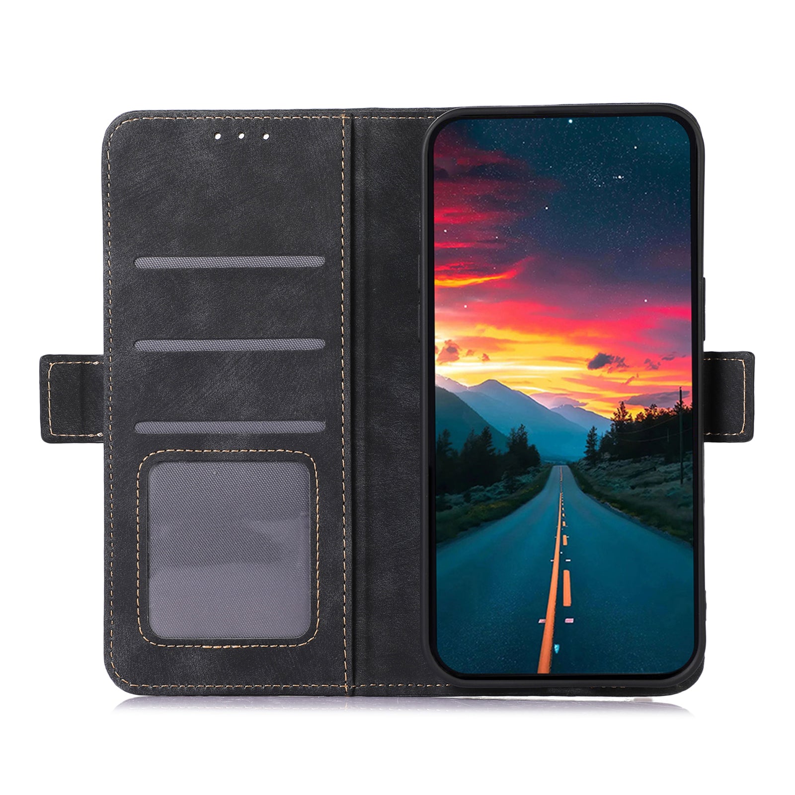 ABEEL For Google Pixel 9 Magnetic Case Side Magnetic Clasp Card Holder Phone Cover
