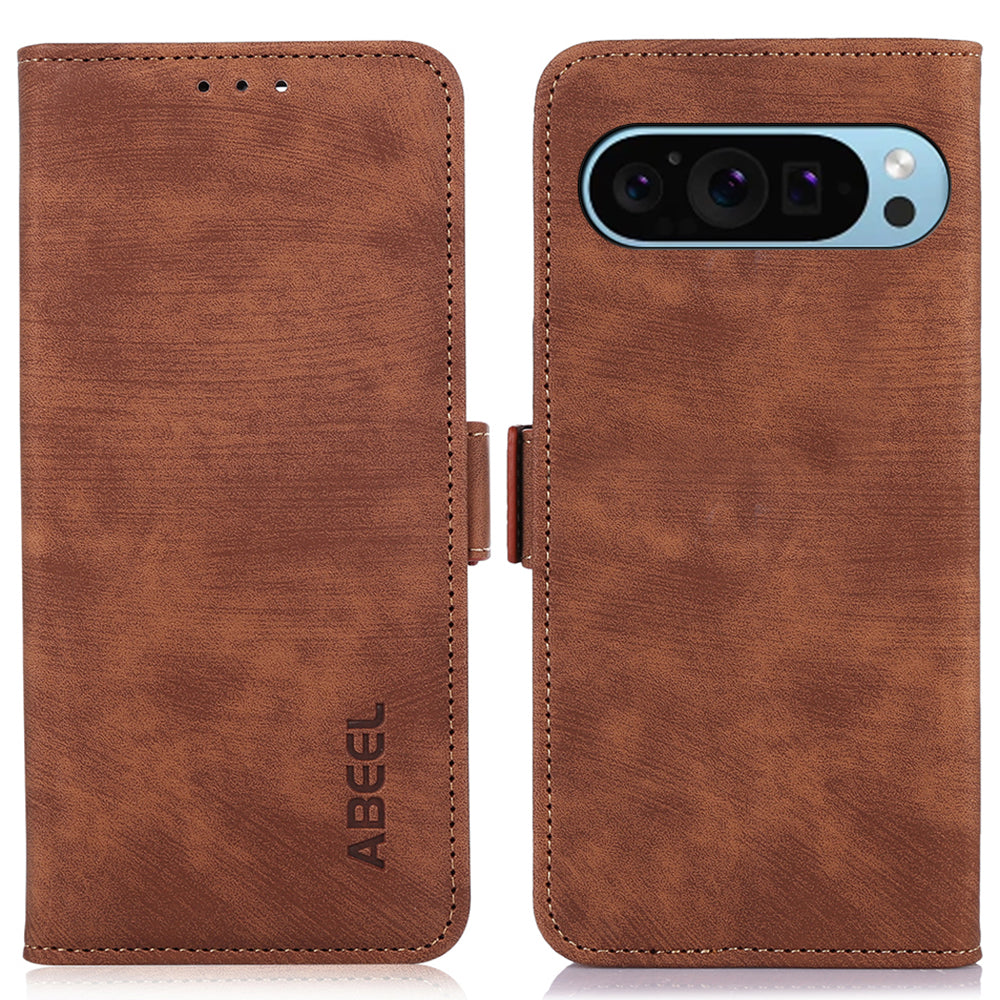 ABEEL For Google Pixel 9 Magnetic Case Side Magnetic Clasp Card Holder Phone Cover