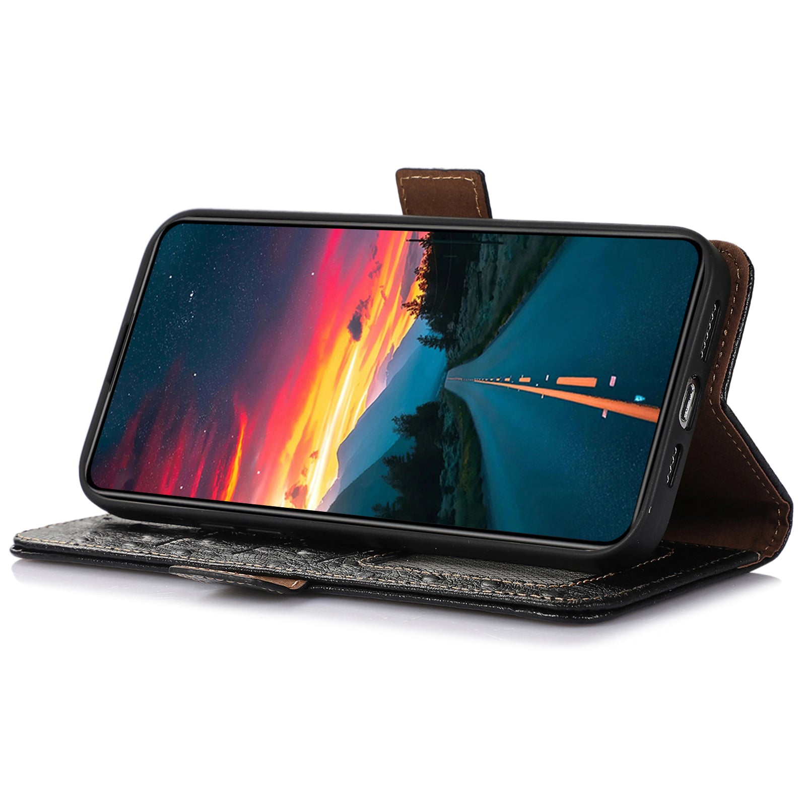 For OnePlus Ace 3V 5G Phone Case RFID Blocking Card Slots Wallet Genuine Cow Leather Cover