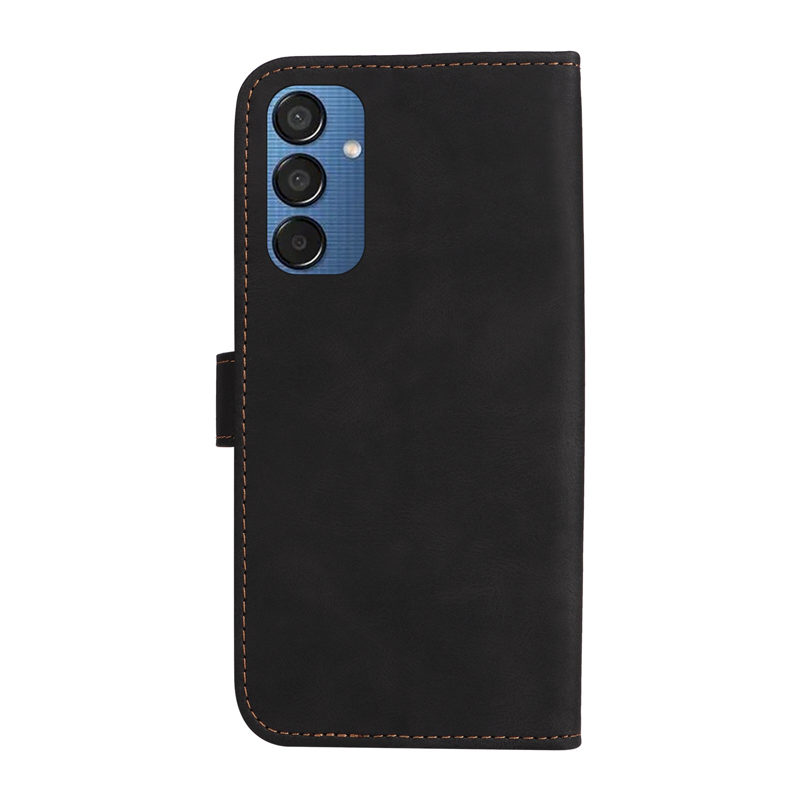 For Samsung Galaxy M15 5G Case PU Leather Three-color Splicing Phone Wallet Cover