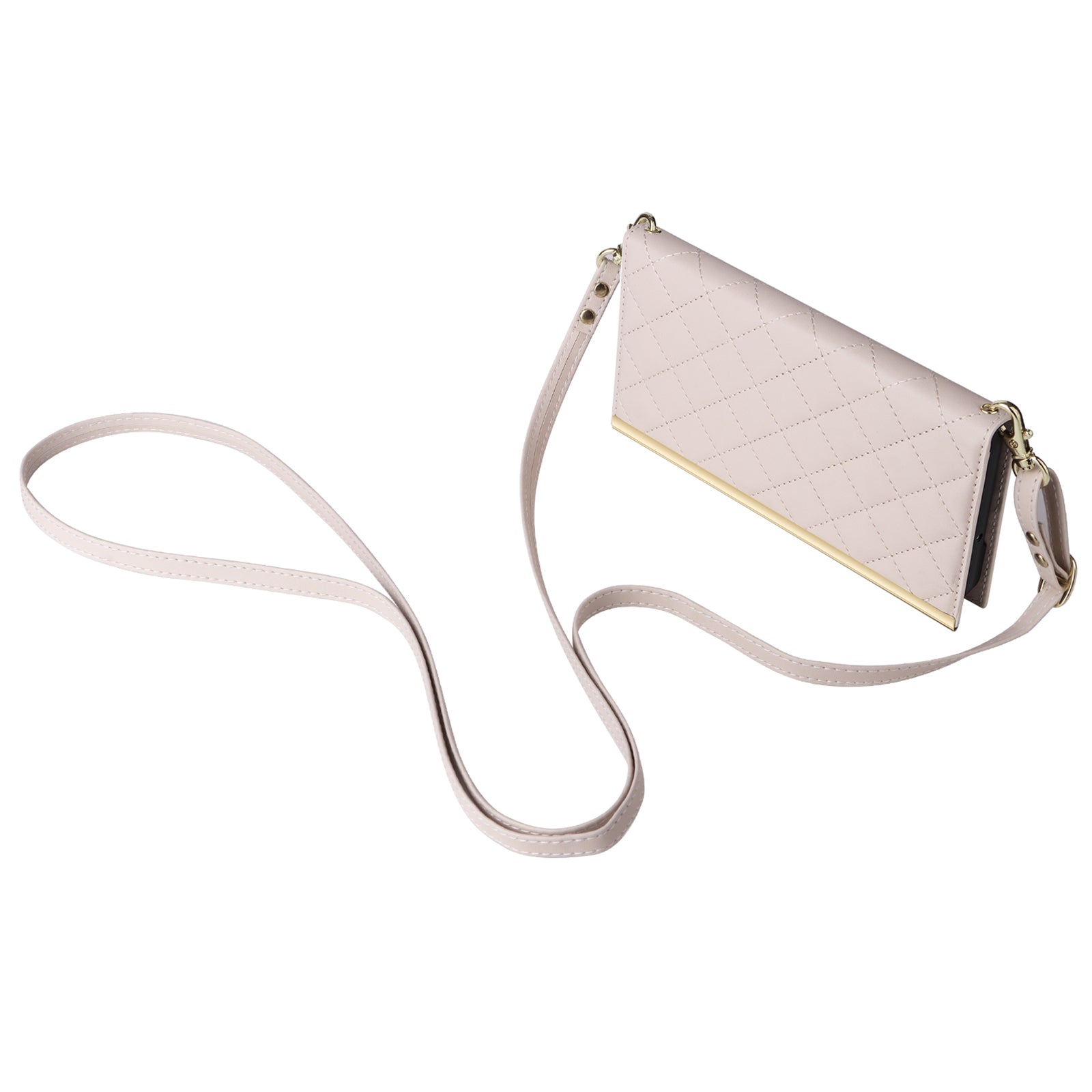 For Samsung Galaxy S22+ 5G Case Suction Cup PU Leather Crossbody Cell Phone Cover