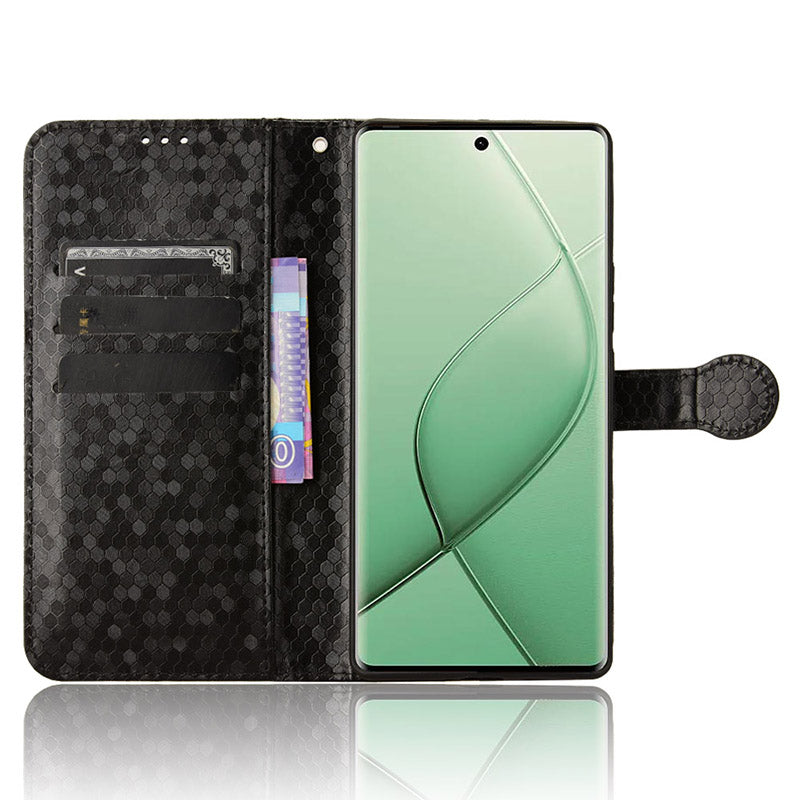 For Transsion Tecno Spark 20 Pro+ Case Dots Imprinted Magnetic Closing Wallet Phone Cover