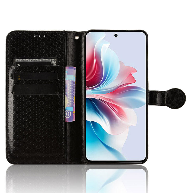 For Oppo Reno11 F 5G / F25 Pro 5G Cell Phone Case Dots Imprinted Magnetic Closing Cover