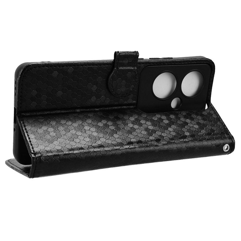 For Oppo Reno11 F 5G / F25 Pro 5G Cell Phone Case Dots Imprinted Magnetic Closing Cover