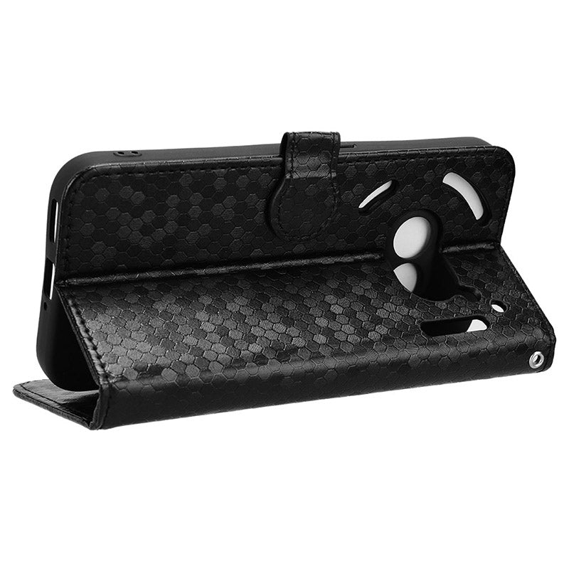For Nothing Phone (2a) Wallet Case Dots Imprinted Magnetic Closing Phone Cover