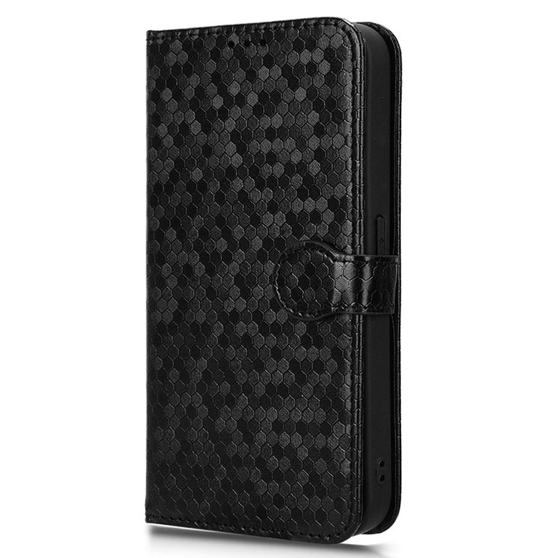For Nothing Phone (2a) Wallet Case Dots Imprinted Magnetic Closing Phone Cover