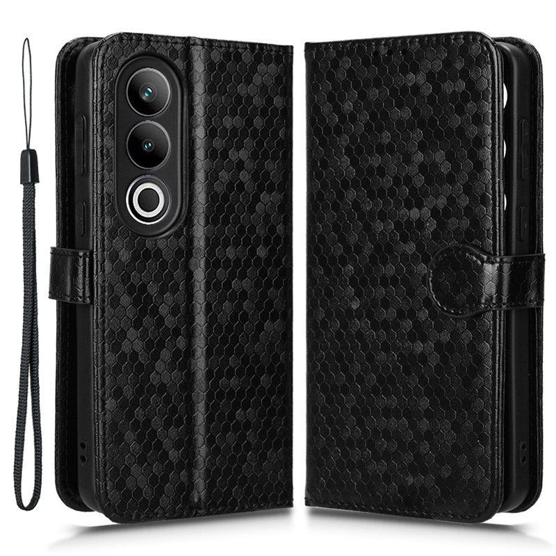 For OnePlus Nord CE4 5G / Ace 3V 5G Wallet Case Dots Imprinted Magnetic Phone Cover