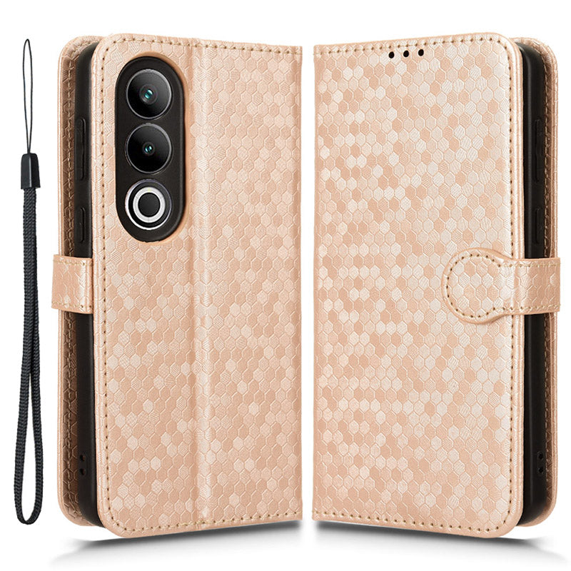 For OnePlus Nord CE4 5G / Ace 3V 5G Wallet Case Dots Imprinted Magnetic Phone Cover