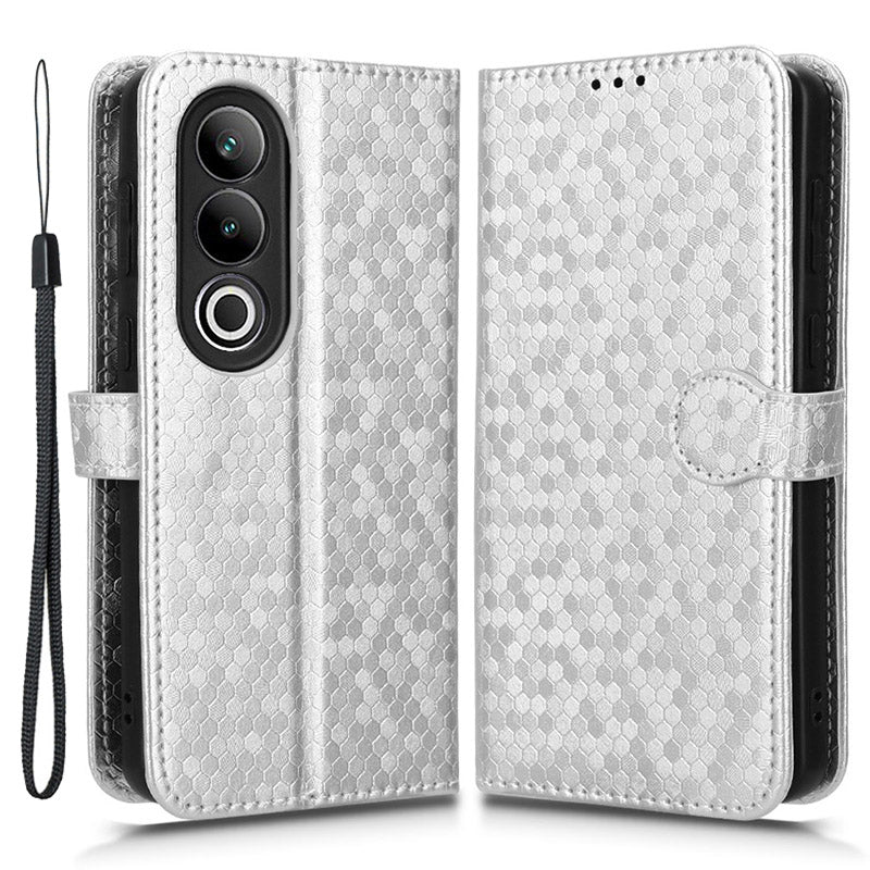 For OnePlus Nord CE4 5G / Ace 3V 5G Wallet Case Dots Imprinted Magnetic Phone Cover