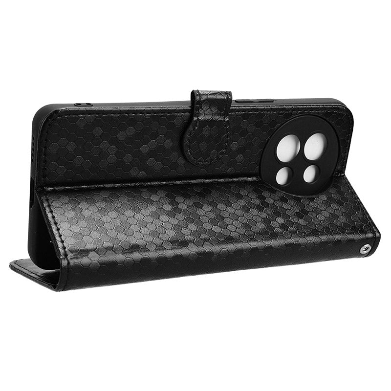 For vivo S18e 5G Magnetic Phone Case Dots Imprinted Card Holder Anti-scratch Cover