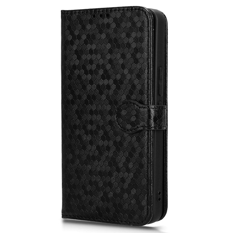 For vivo S18e 5G Magnetic Phone Case Dots Imprinted Card Holder Anti-scratch Cover