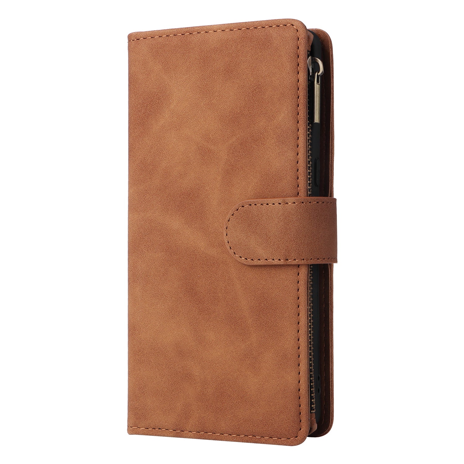 For Google Pixel 8a Cell Phone Case Zipper Wallet Card Holder Leather Drop-proof Cover