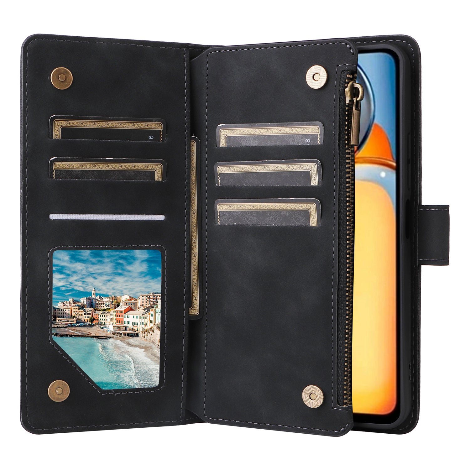 For Xiaomi Poco C65 4G / Redmi 13C 4G / 5G Cell Phone Case Multiple Card Slots Leather Protection Cover