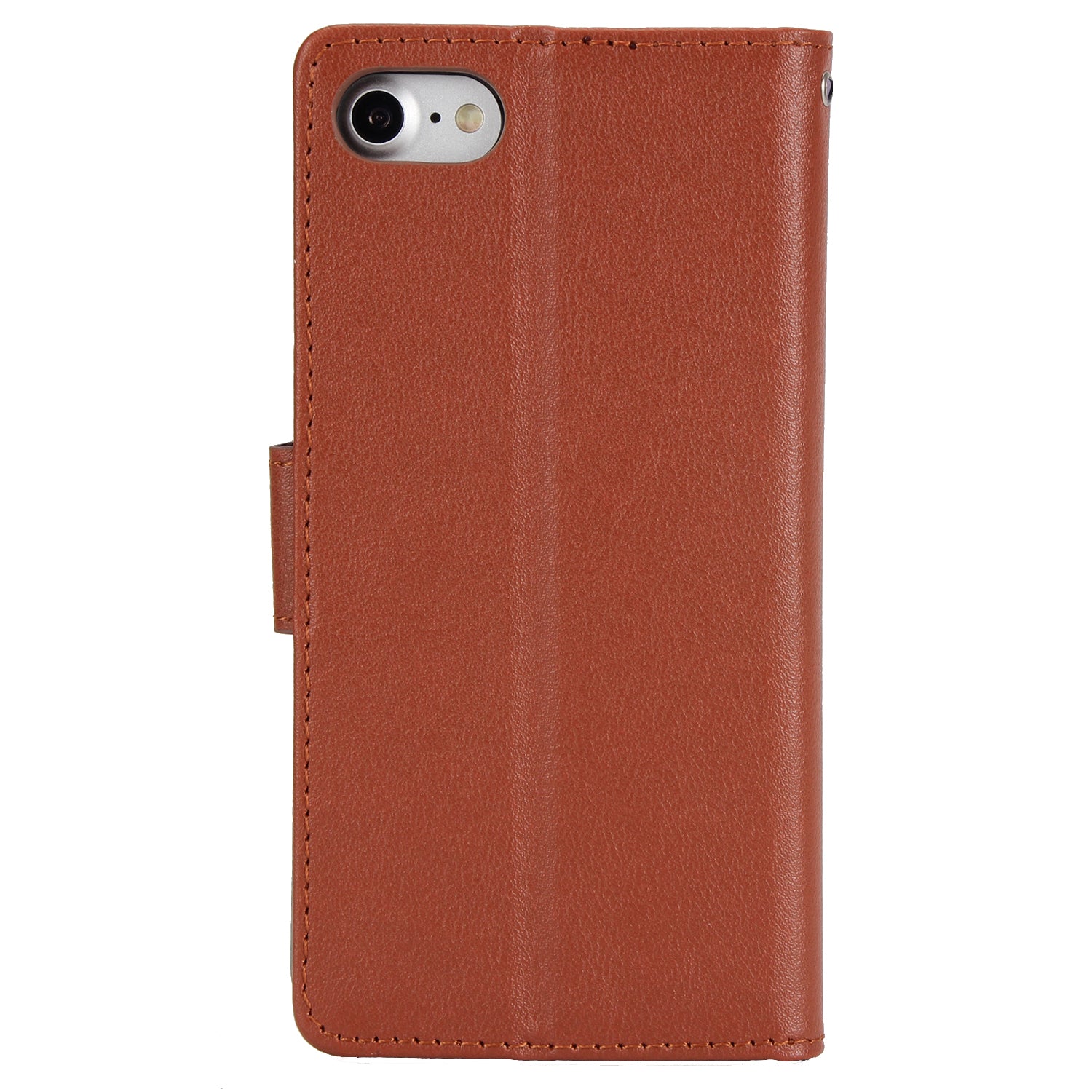 For iPhone 7 / 8 / SE (2020) / SE (2022) Case PU Leather 3 Card Slots Stand Phone Cover