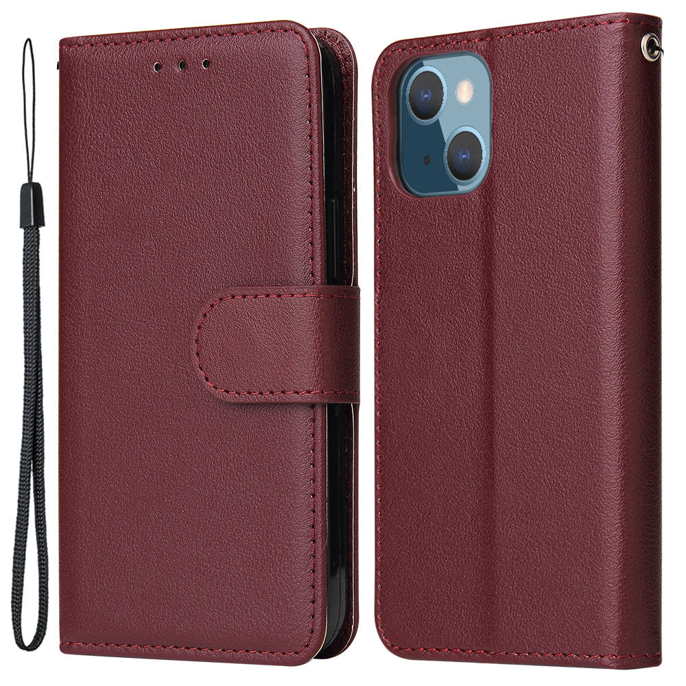 For iPhone 13 Case Shockproof PU Leather Wallet Phone Cover