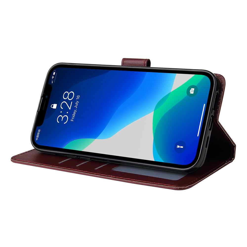 For iPhone 11 Pro Max Case Magnetic PU Leather Stand Flip Phone Cover