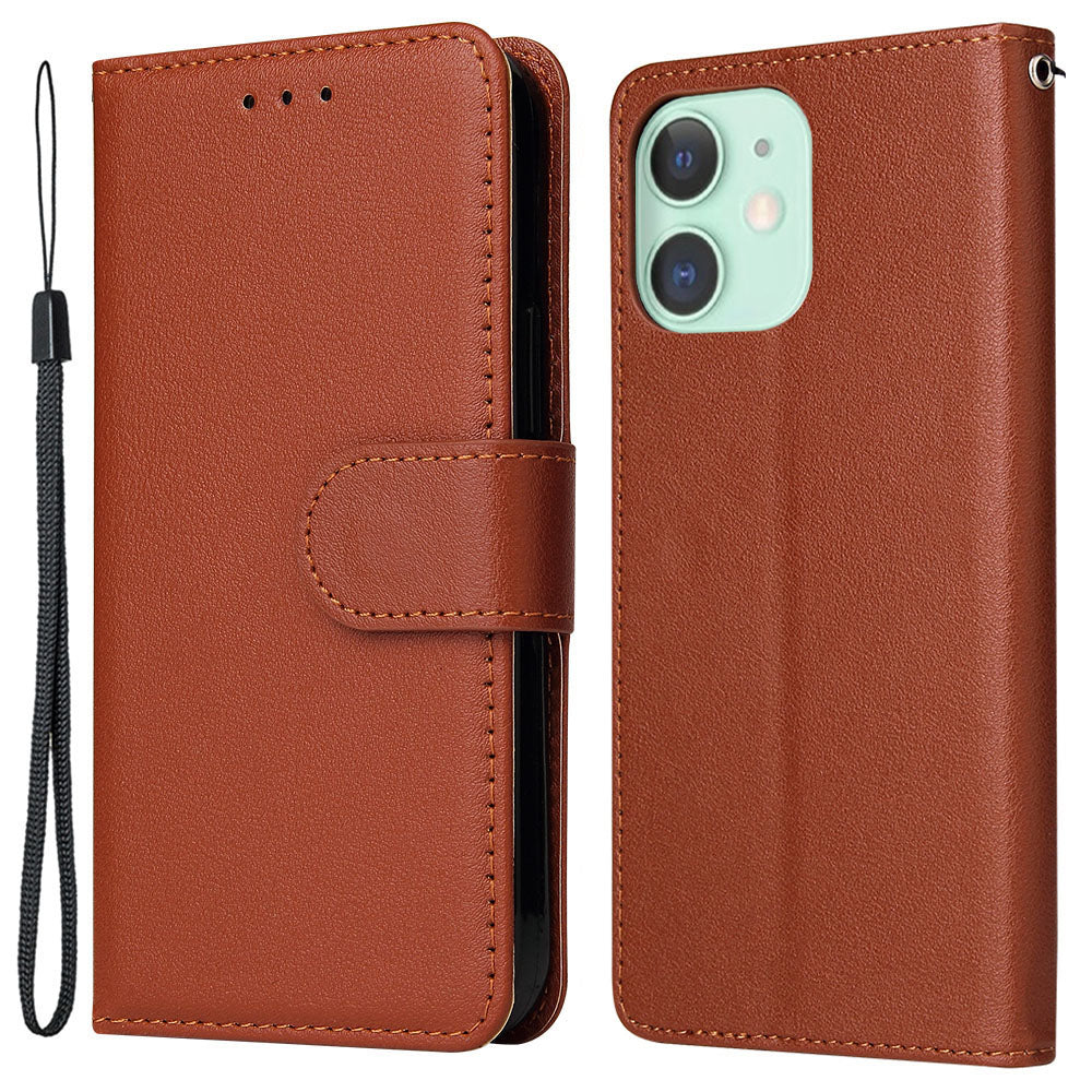 For iPhone 11 Case PU Leather+Shockproof TPU Wallet Phone Cover